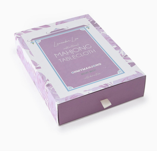 Lavender Lux Instructional Mahjong Tablecloth