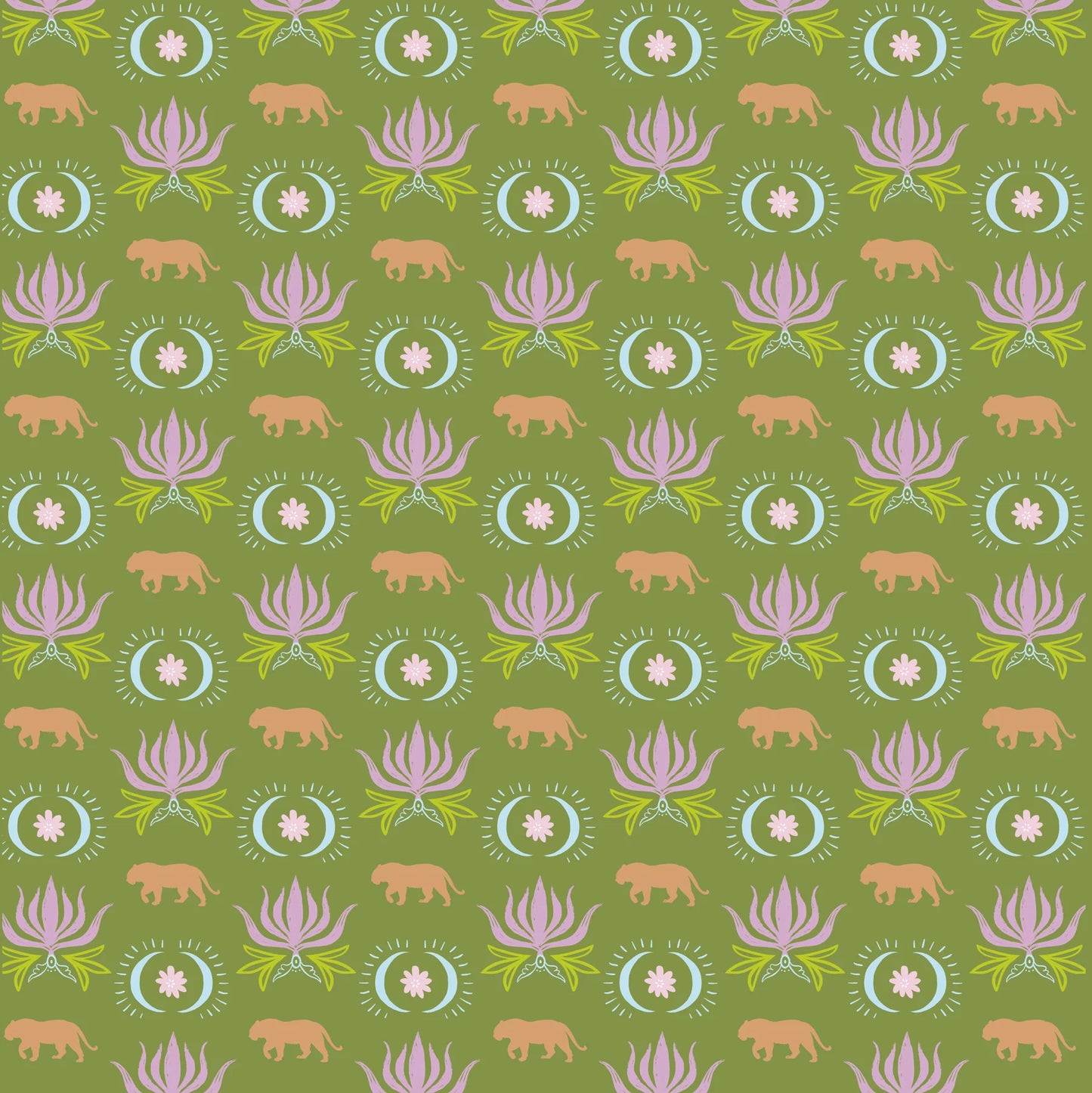 Moon Tiger Double Sided Mahjong Mat