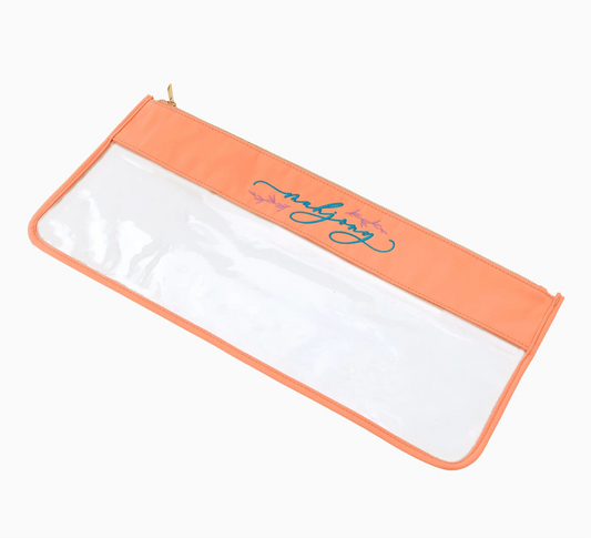 Peach Script Mahjong Bag