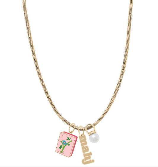 Mahjong Charm Necklace