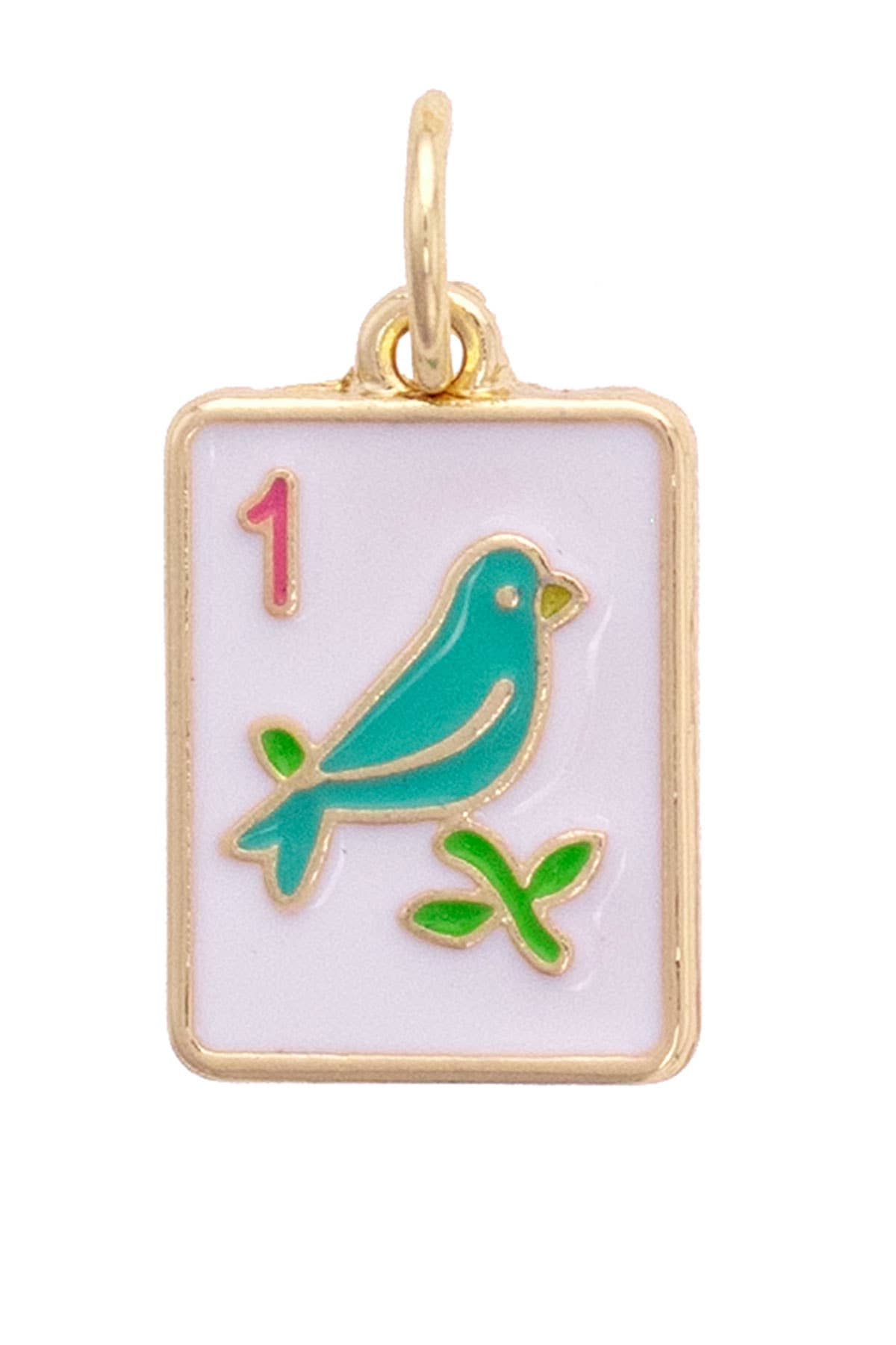 Sparrow Mahjong Tile Charm