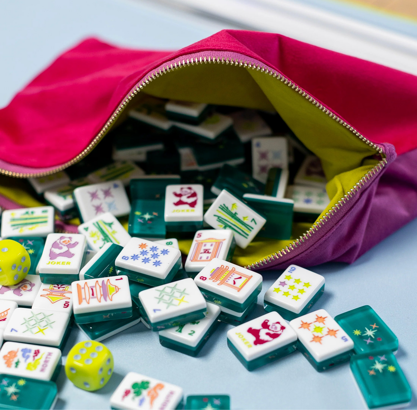 East Meets West Velvet Tile Bag