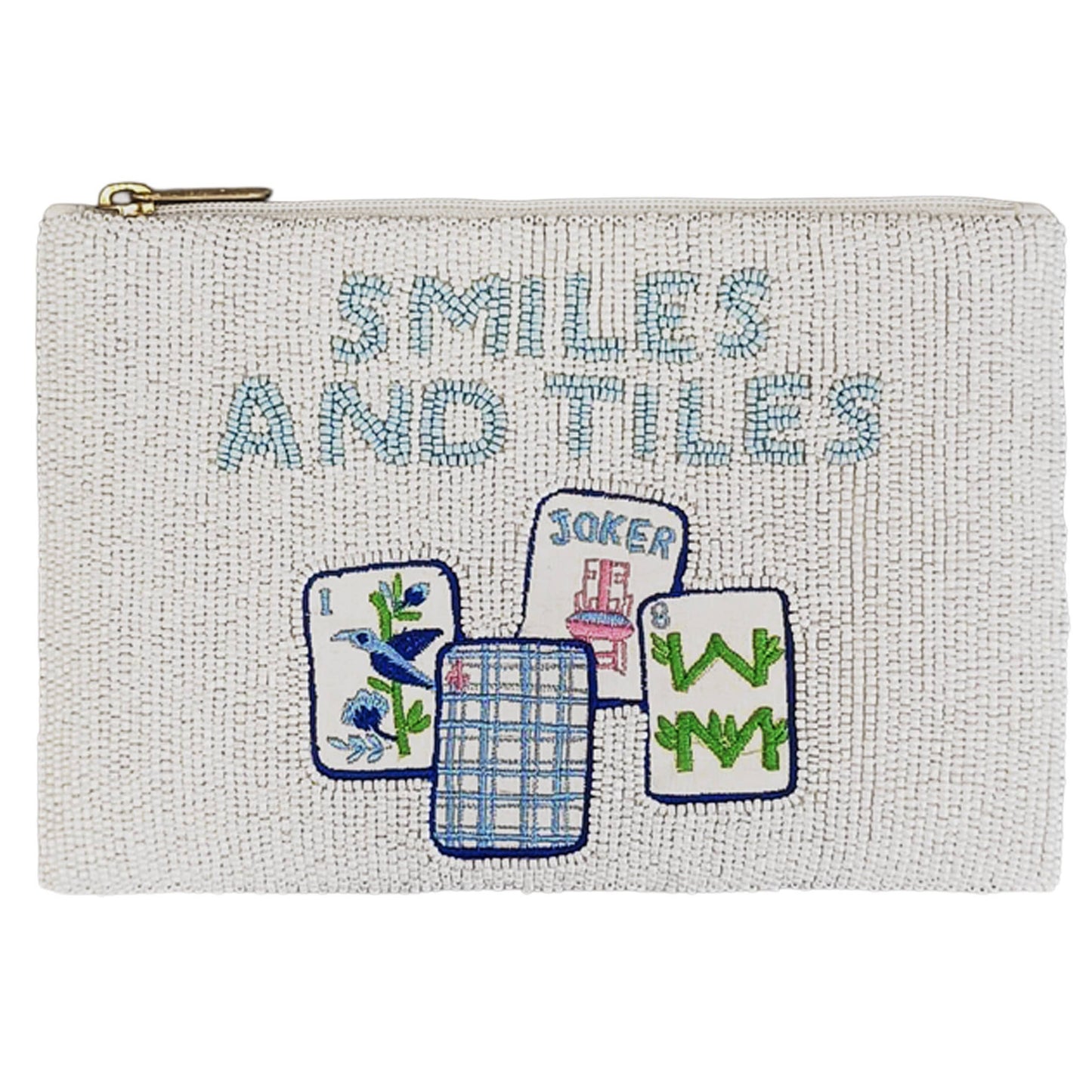 Smiles and Tiles Beaded Bag