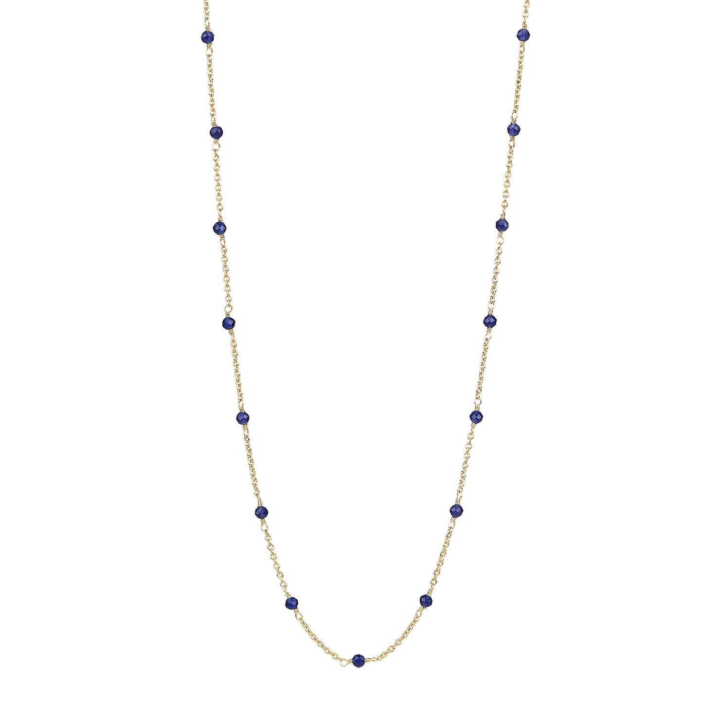 Sapphire Small Beaded Necklace