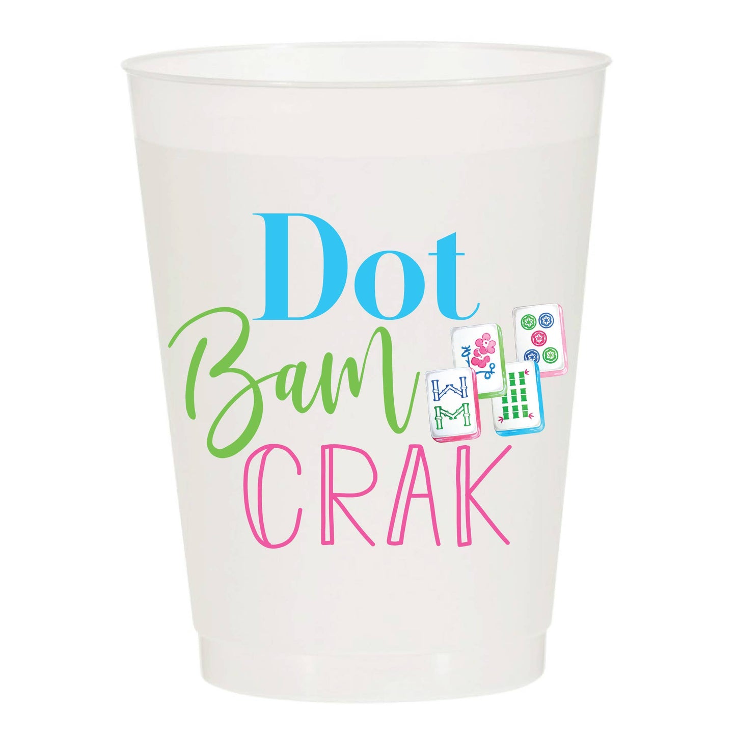 Dot Bam Crak Full Color Frosted Cups