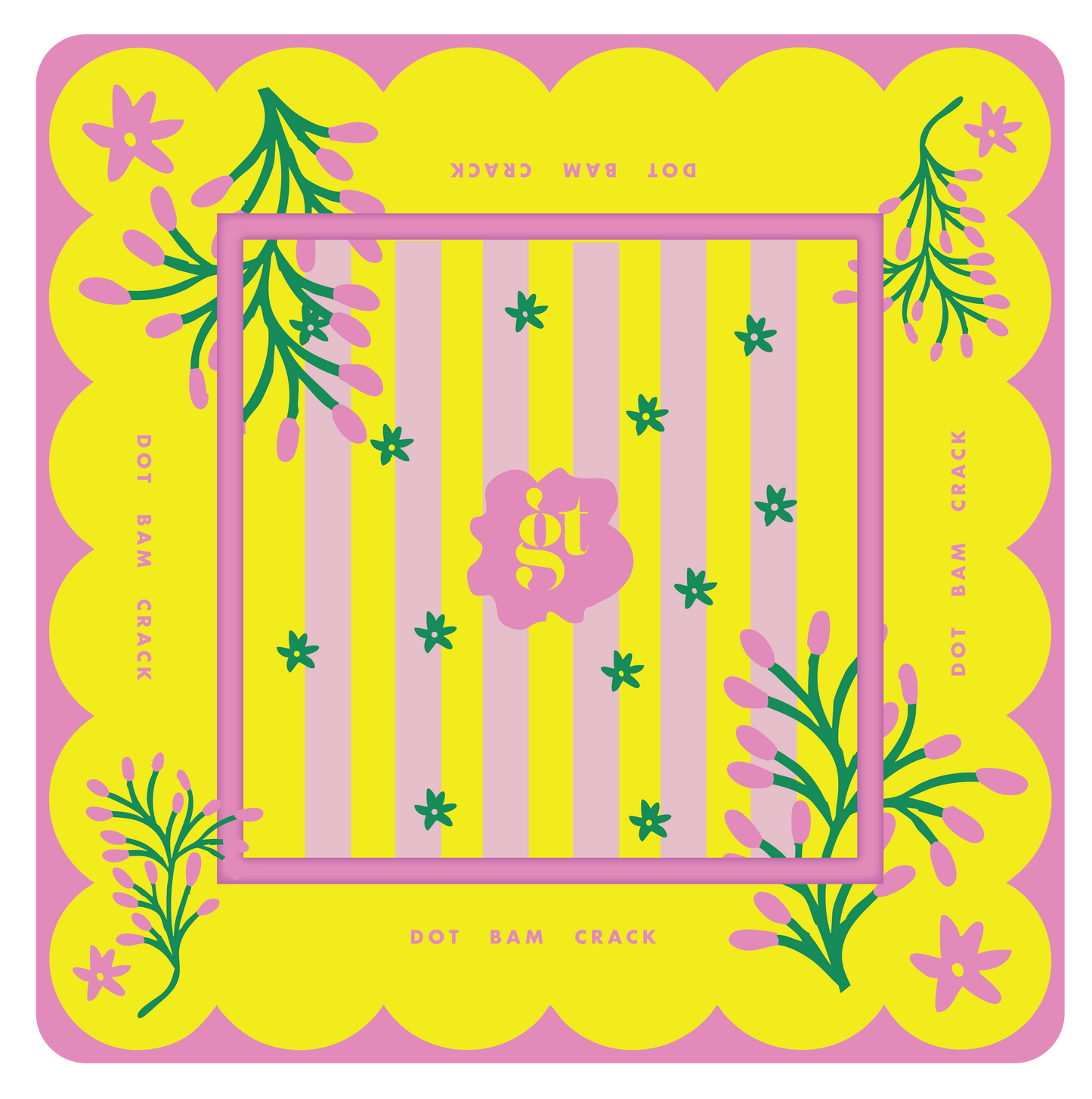 Mahjong Mat in Palm Springs Yellow