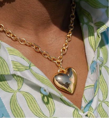 Sienna Puffy Heart Necklace