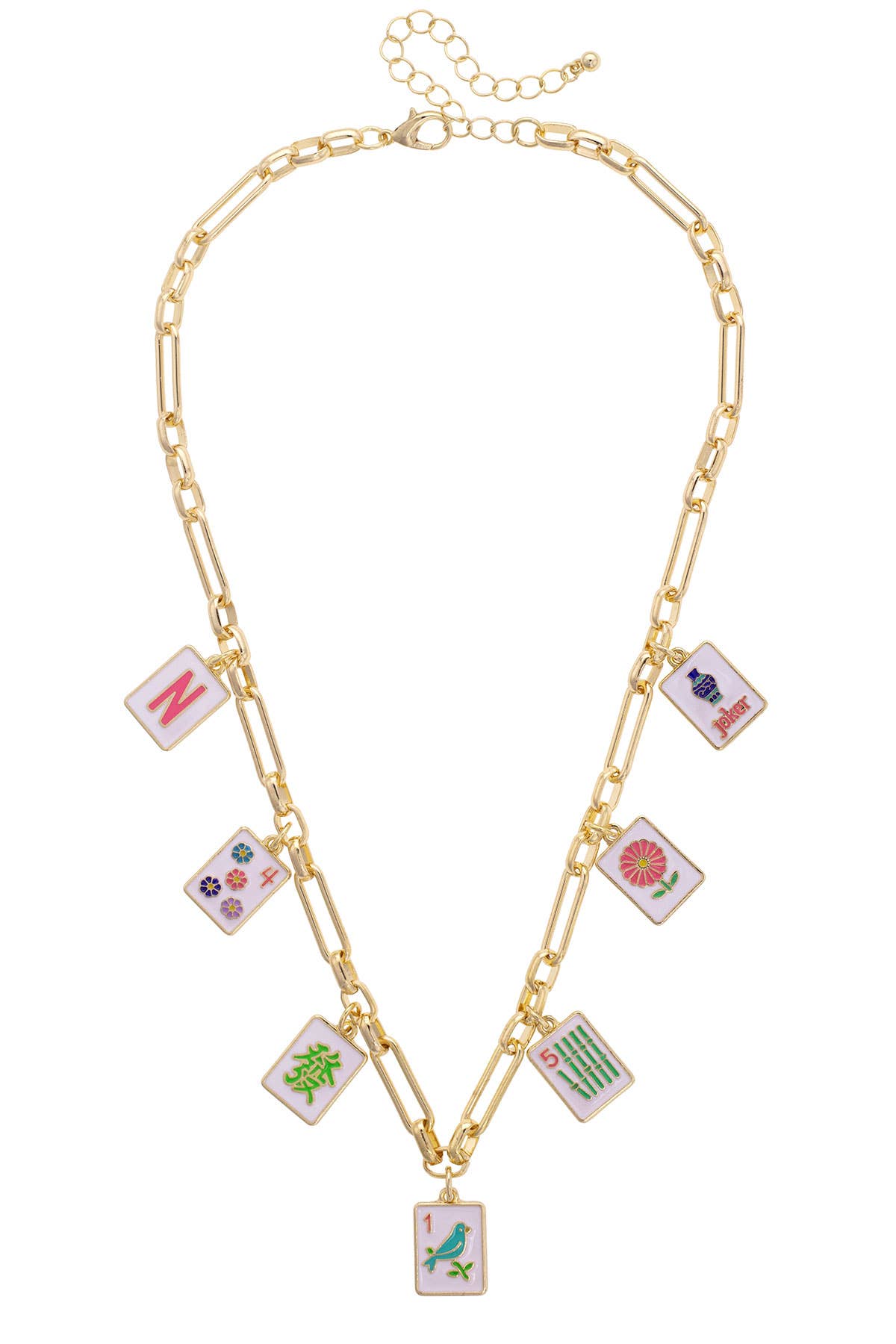 Enamel Charm Necklace