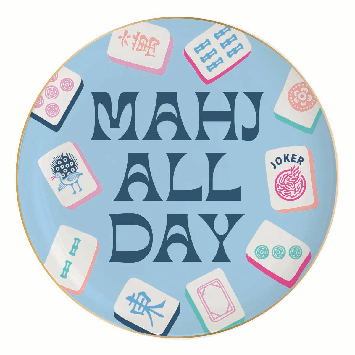 Mahj All Day Ceramic Trinket Dish