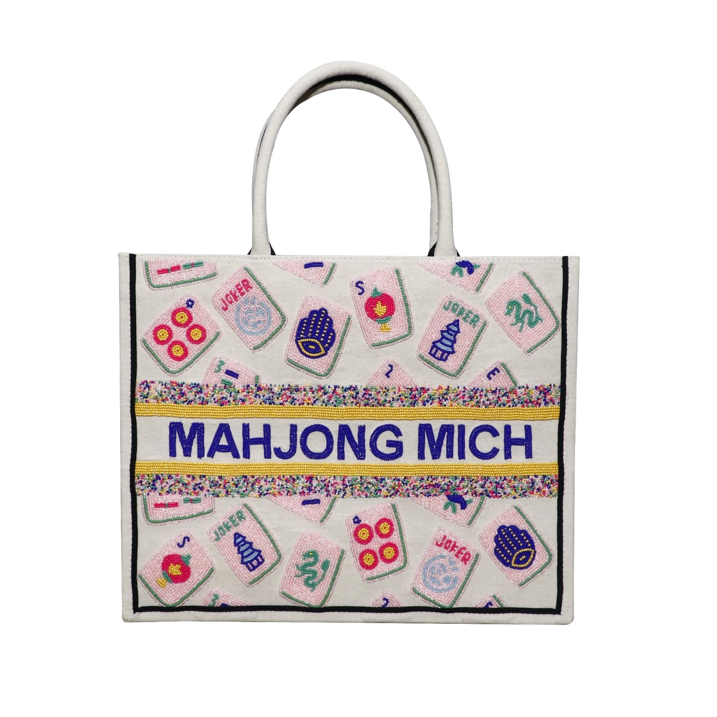 ** CUSTOMIZE** Beaded Tote Bag
