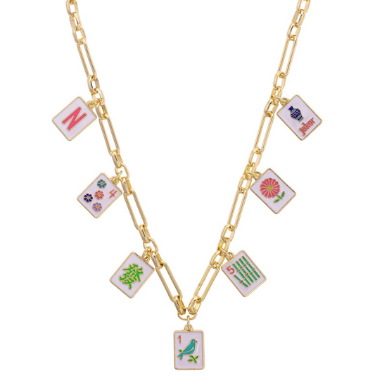 Enamel Charm Necklace