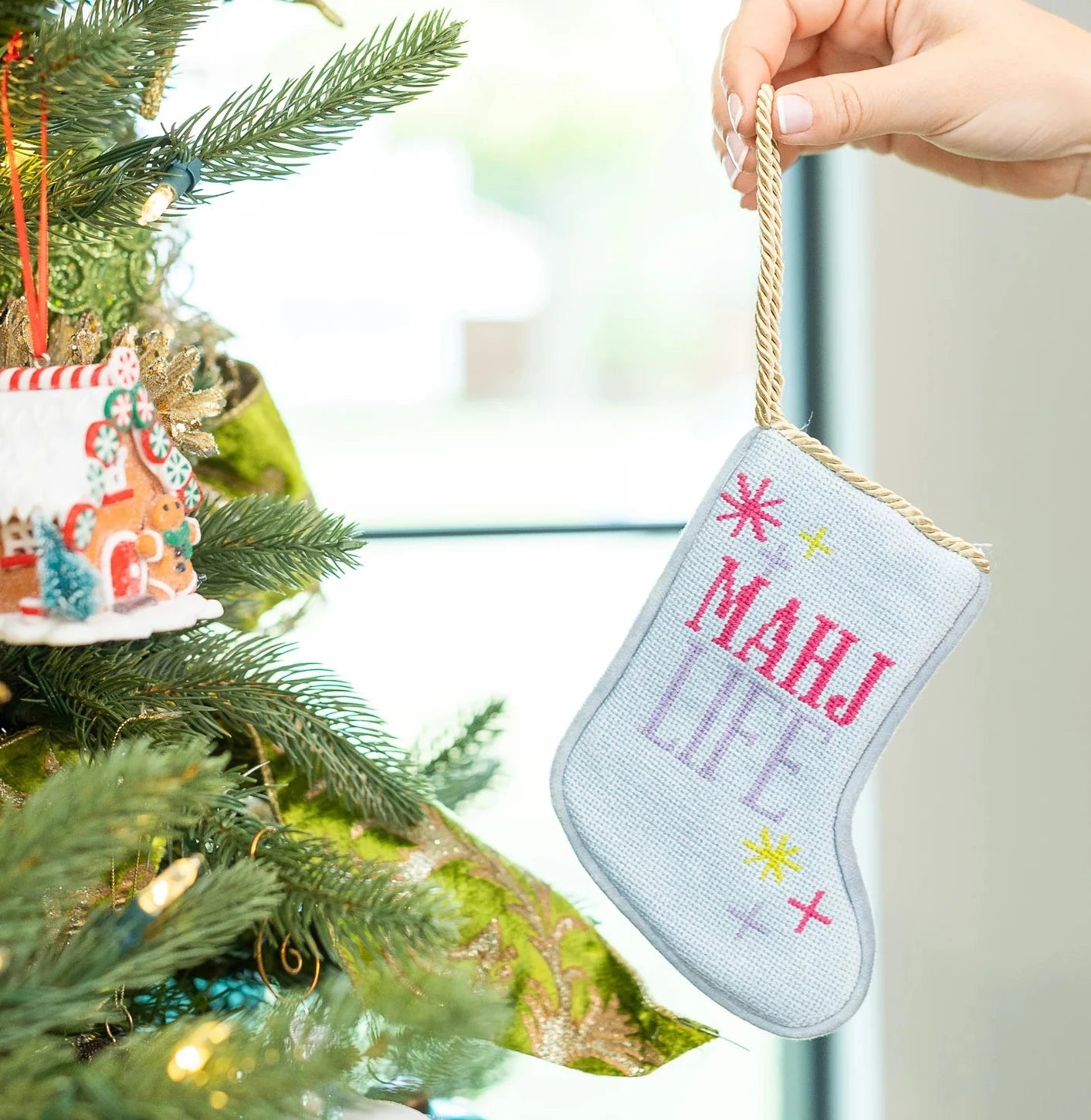 Needlepoint Mini Stocking