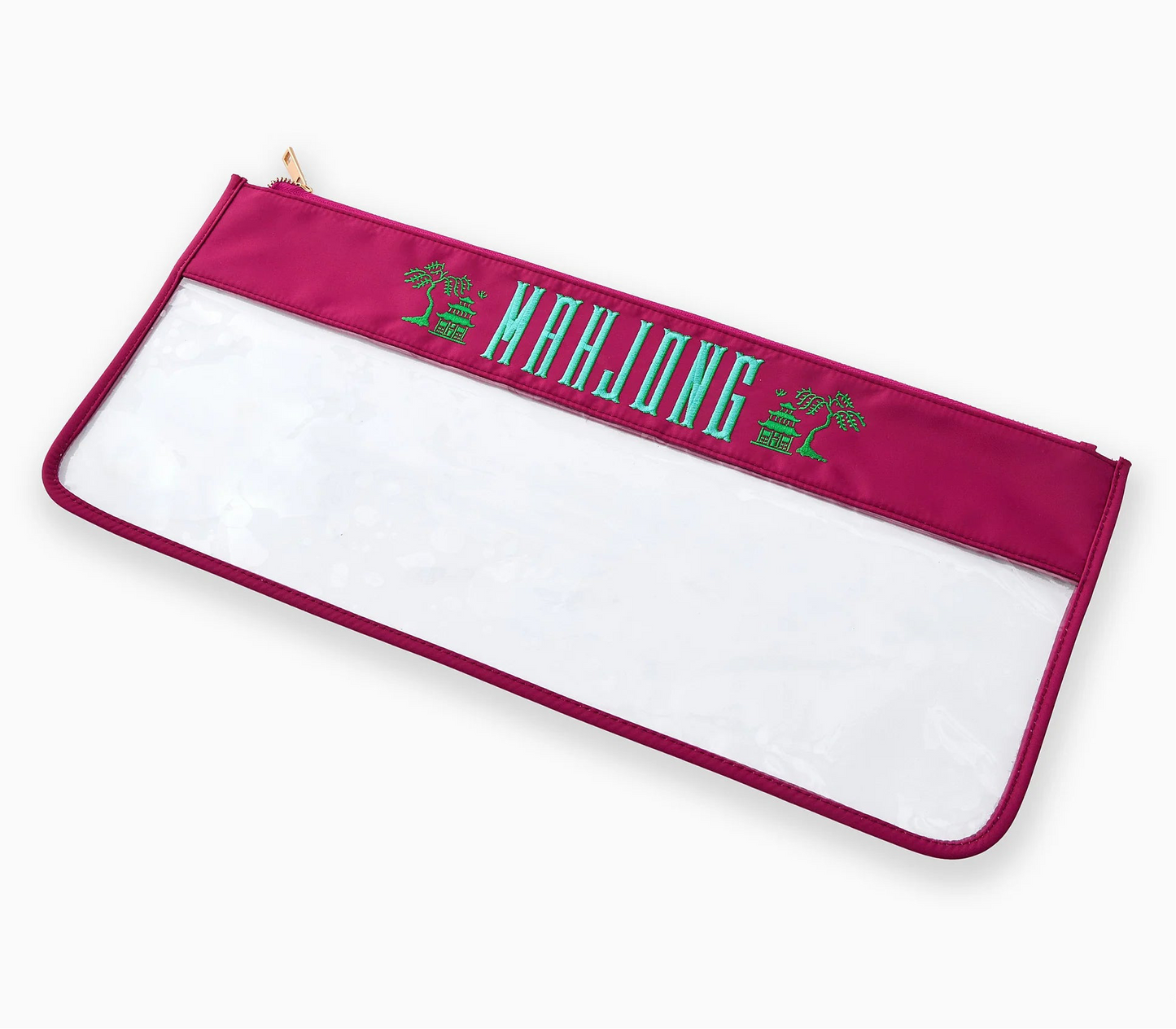 Magenta Pagoda Mahjong Bag
