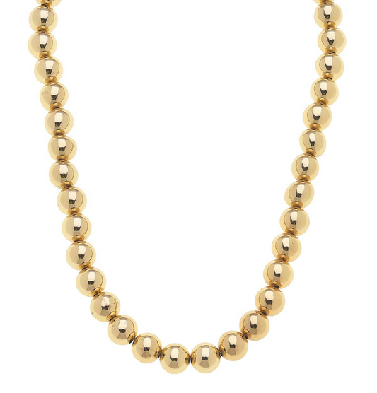 Jasper Ball Bead Necklace