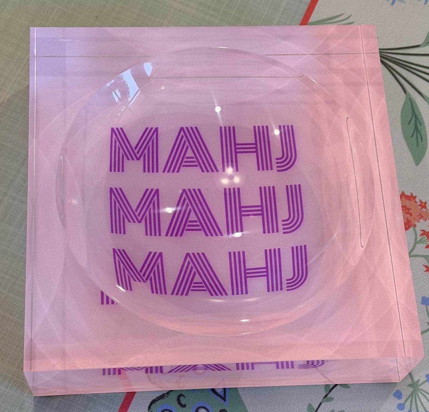 Pink & Magenta AcrylicCandy Catchall Dish