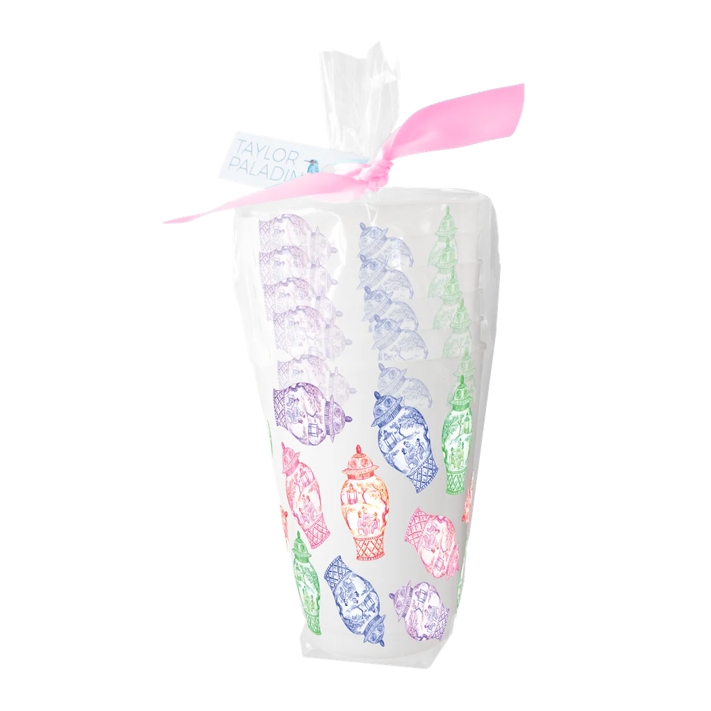 Ginger Jar Frosted Cup Set