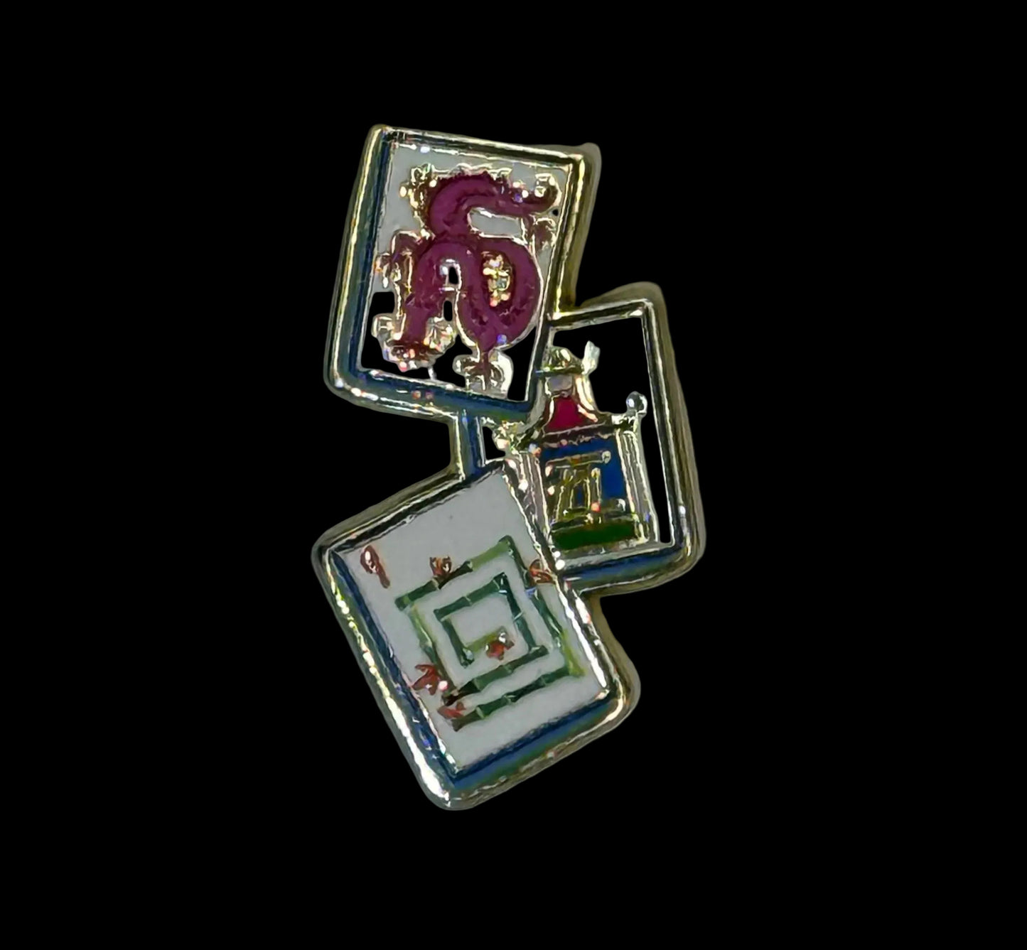 Triple Mahjong Tile Needle Minders