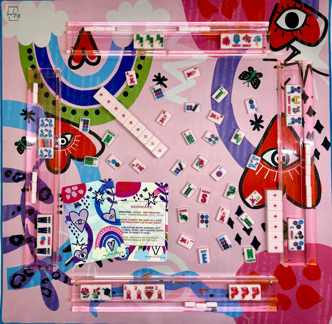 Lucky Charms Mahjong Tiles- MARSHMALLOW PINK