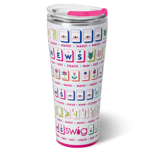 Mahjong Tile Tumbler Cup 32oz