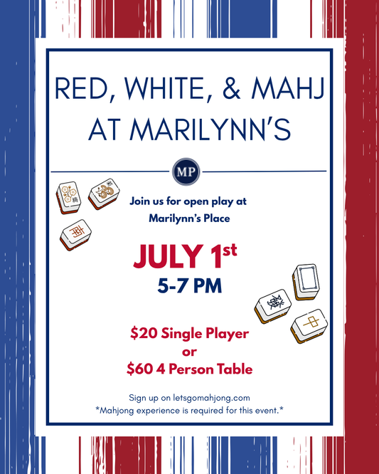 Red, White and Mahj at Marilynn's