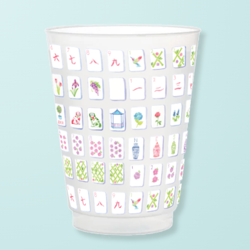 Mahjong Frosted Cups