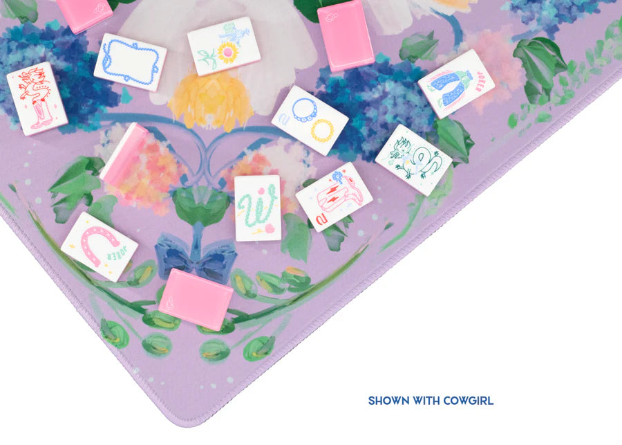 Lavender Garden Party Mahjong Playing Mat