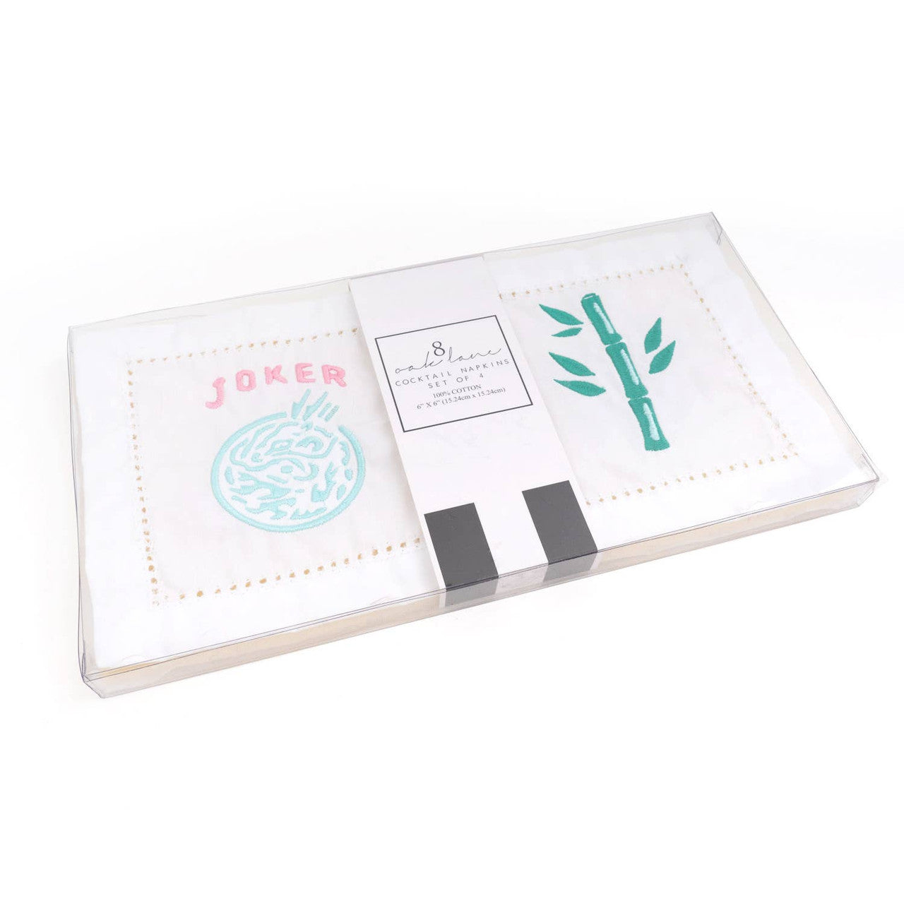 Embroidered Cocktail Napkin Set