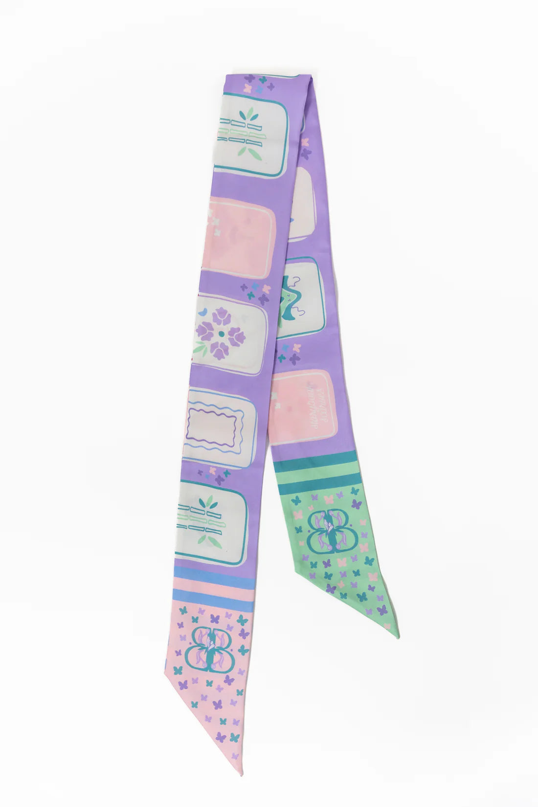 Catherine Cartie x Bam Bird Boutique Silk Twilly