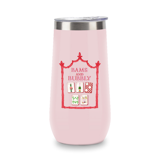 Bam's and BubblyChampagne Tumbler (Pink)