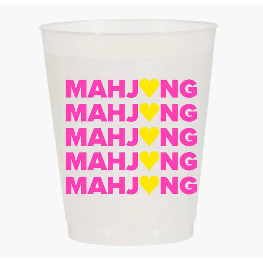 Mahjong Heart Frosted Flex Cups