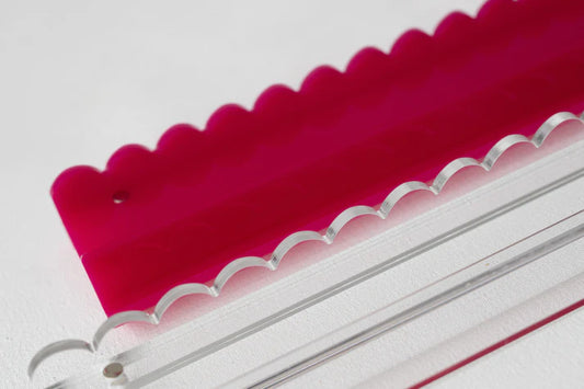 Acrylic Scallop Rack Hot Pink - Woodlands
