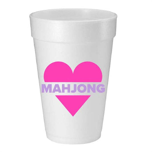 Mahji Mamas - “HEART MAHJONG REVERSE COLOR” FOAM CUP