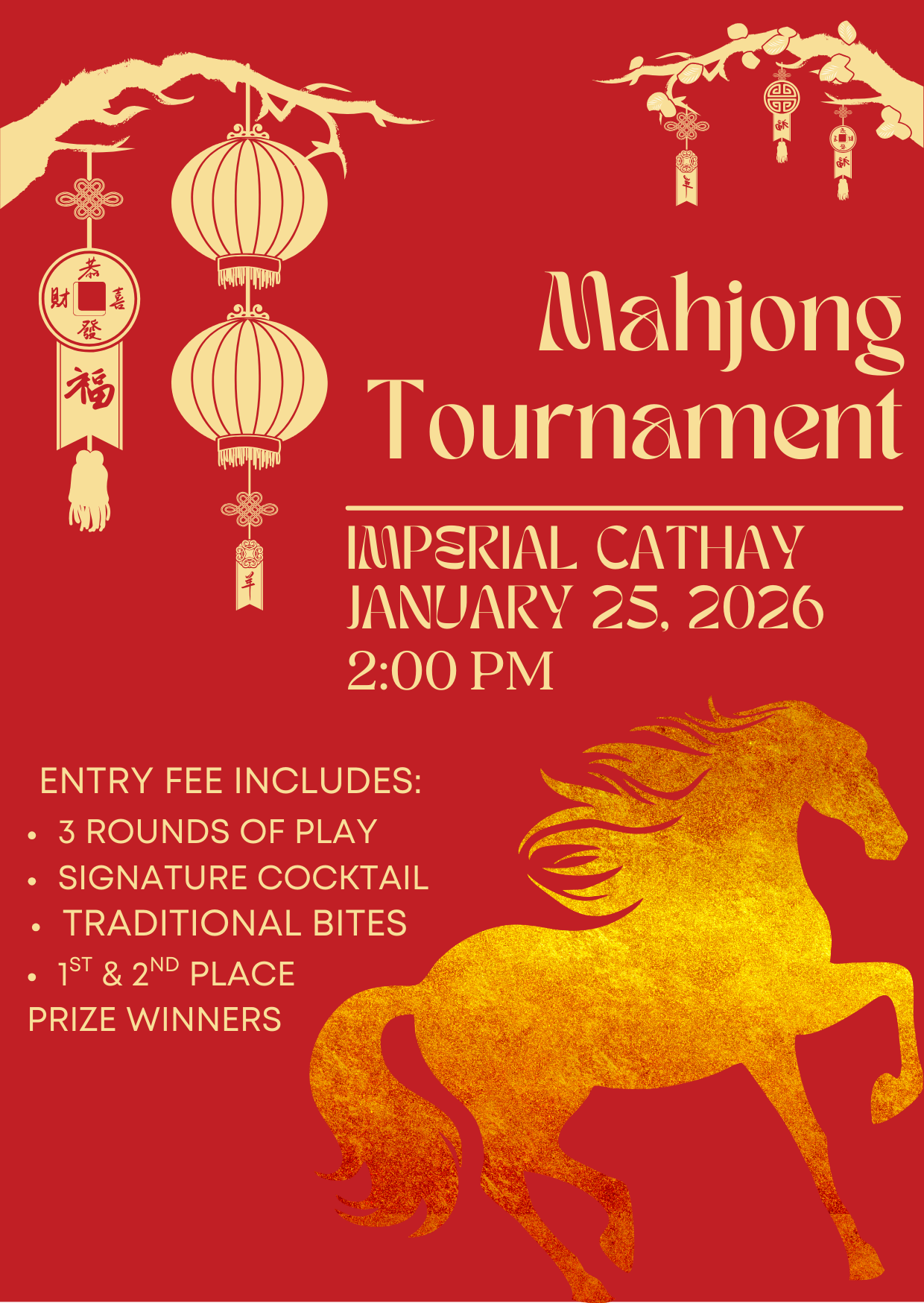 Year of the Horse Mahjong Tournament