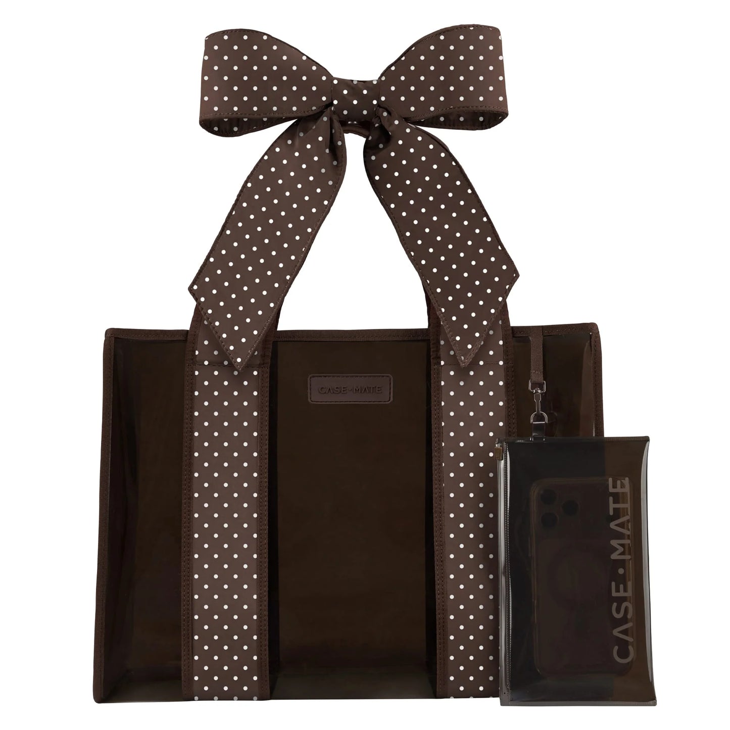 Espresso Polka Dot Jelly Tote Bag