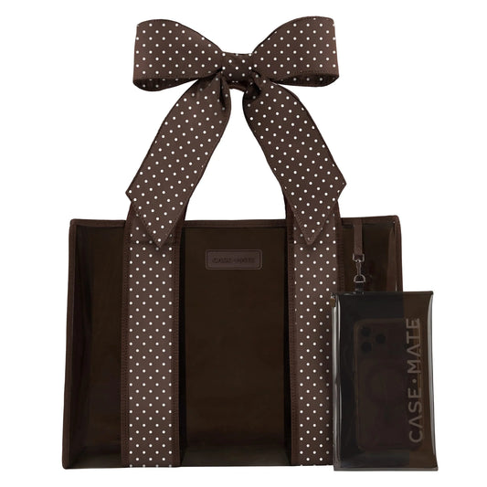 Espresso Polka Dot Jelly Tote