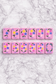 Floating Mahjong Tiles in Floral Pink for the Pool