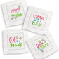 Mahjong Linen Cocktail Napkin Set