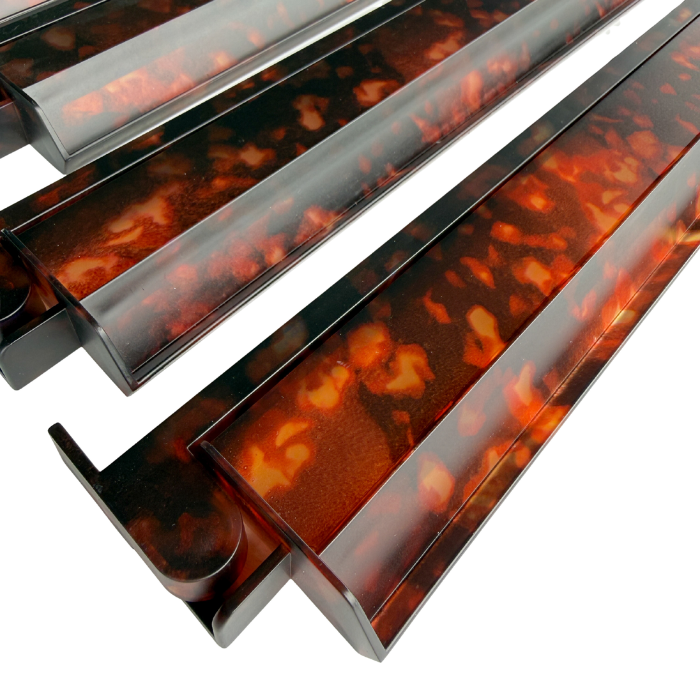 Tortoise Shell Mahjong Rack & Pusher Set Matte Finish