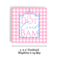 Mahjong Pink Plaid Cocktail Napkins