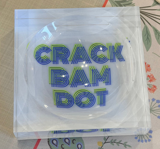 Blue & Celery Acrylic Candy Catchall Dish