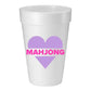 Mahji Mamas - “HEART MAHJONG REVERSE COLOR” FOAM CUP