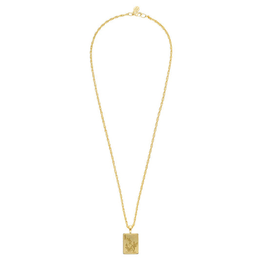 1 Bam Bird Mahjong Tile Long Necklace
