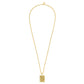 1 Bam Bird Mahjong Tile Long Necklace
