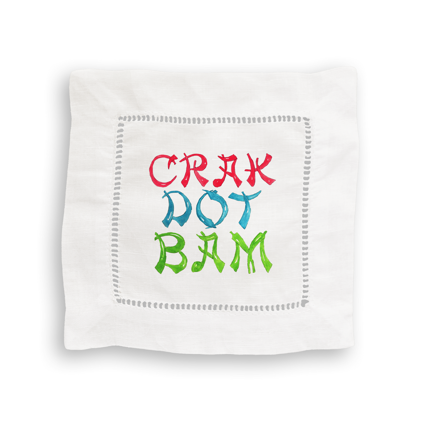 Mahjong Linen Cocktail Napkin Set