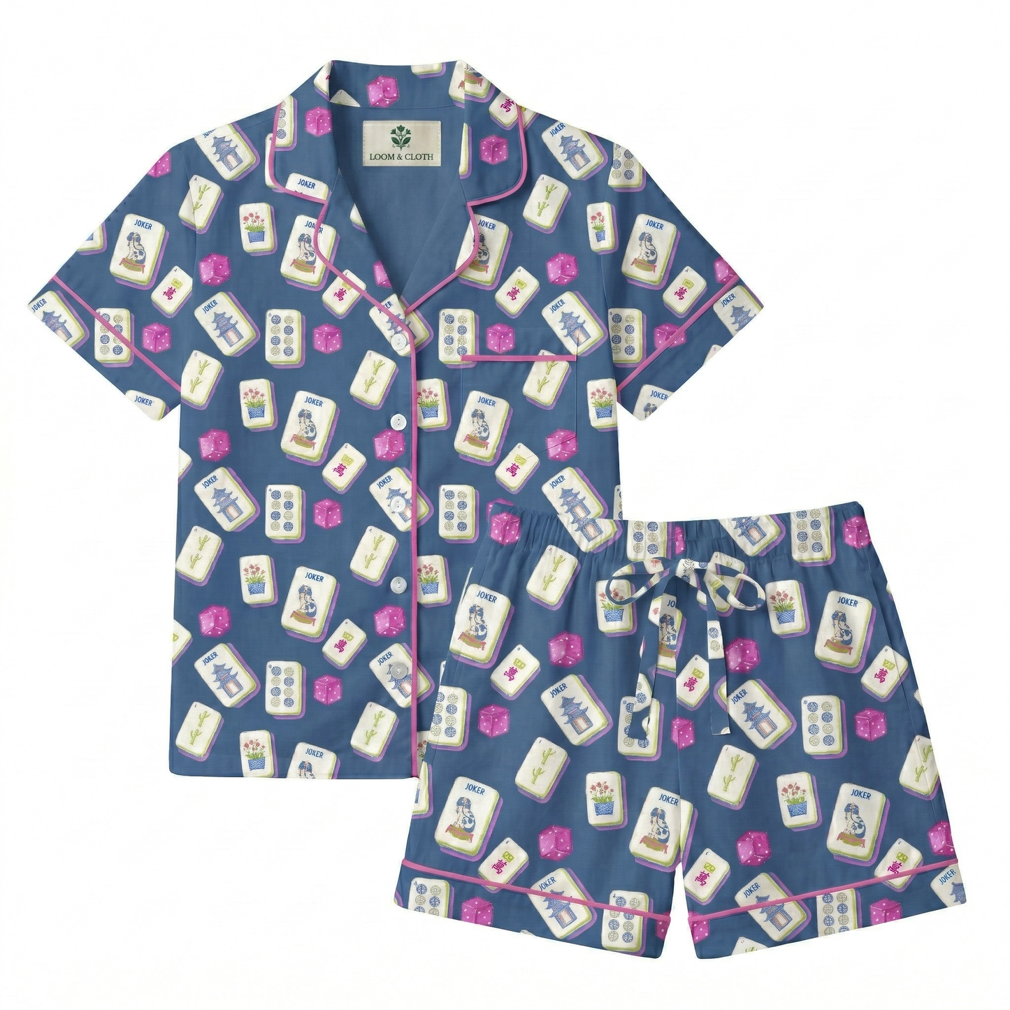 Mahjong Mojo Short Sleeve Pajama Set