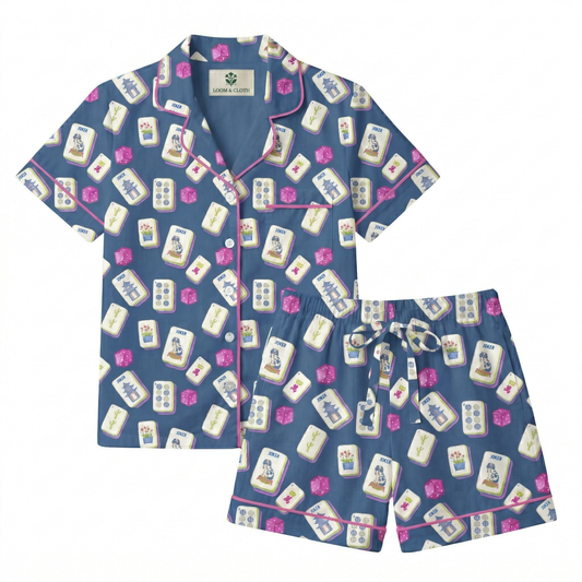 Mahjong Mojo Short Sleeve Pajama Set