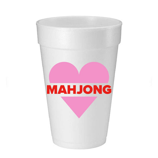 Mahji Mamas - “HEART MAHJONG” FOAM CUP