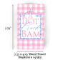 Mahjong Pink Plaid Guest Towels