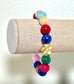 Multicolor Party Bracelet with Flower
