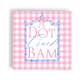 Mahjong Pink Plaid Cocktail Napkins